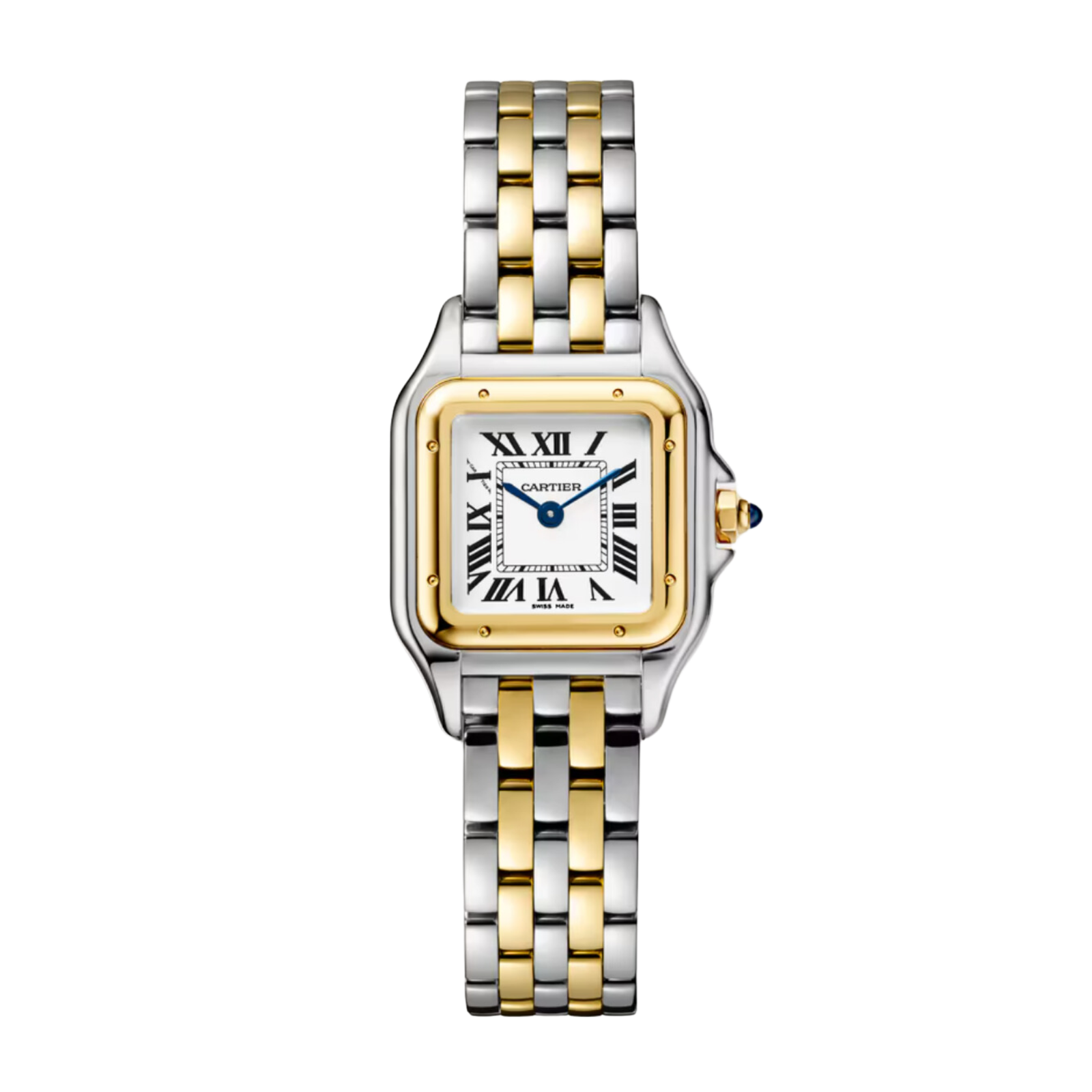 6d1327766da15442f33f81cbb4026cd8.png Panthère de Cartier Yellow Gold & Steel White Dial 23mm - Image 1