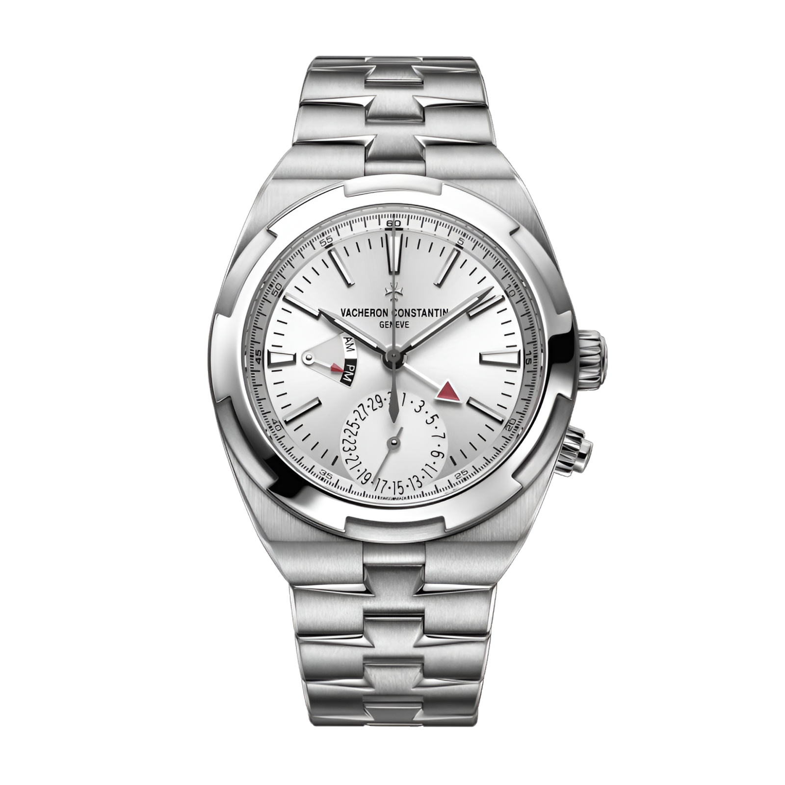 6ee3cf2aa1eb6c22fbbbd213e85077c2.png Overseas Dual Time Steel Silver Dial 41mm - Image 1