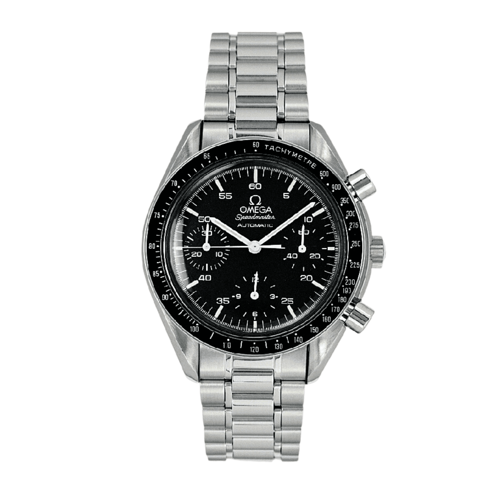 703003fb363db84af0f86d2d38b9621c.png Vintage Speedmaster Steel Black Dial 39mm - Image 1