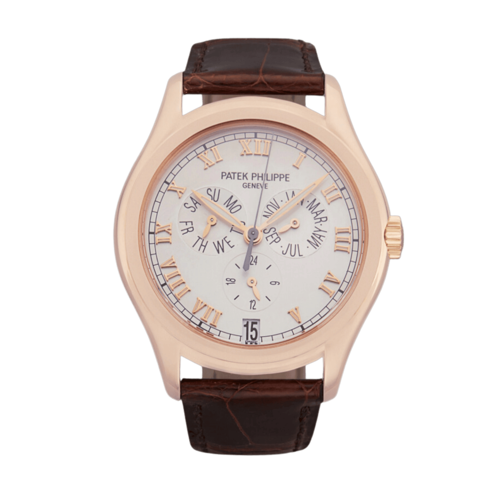 707da6b2c58deb8e0d429ab87c0ed9ad.png Annual Calendar Rose Gold White Dial 37mm - Image 1