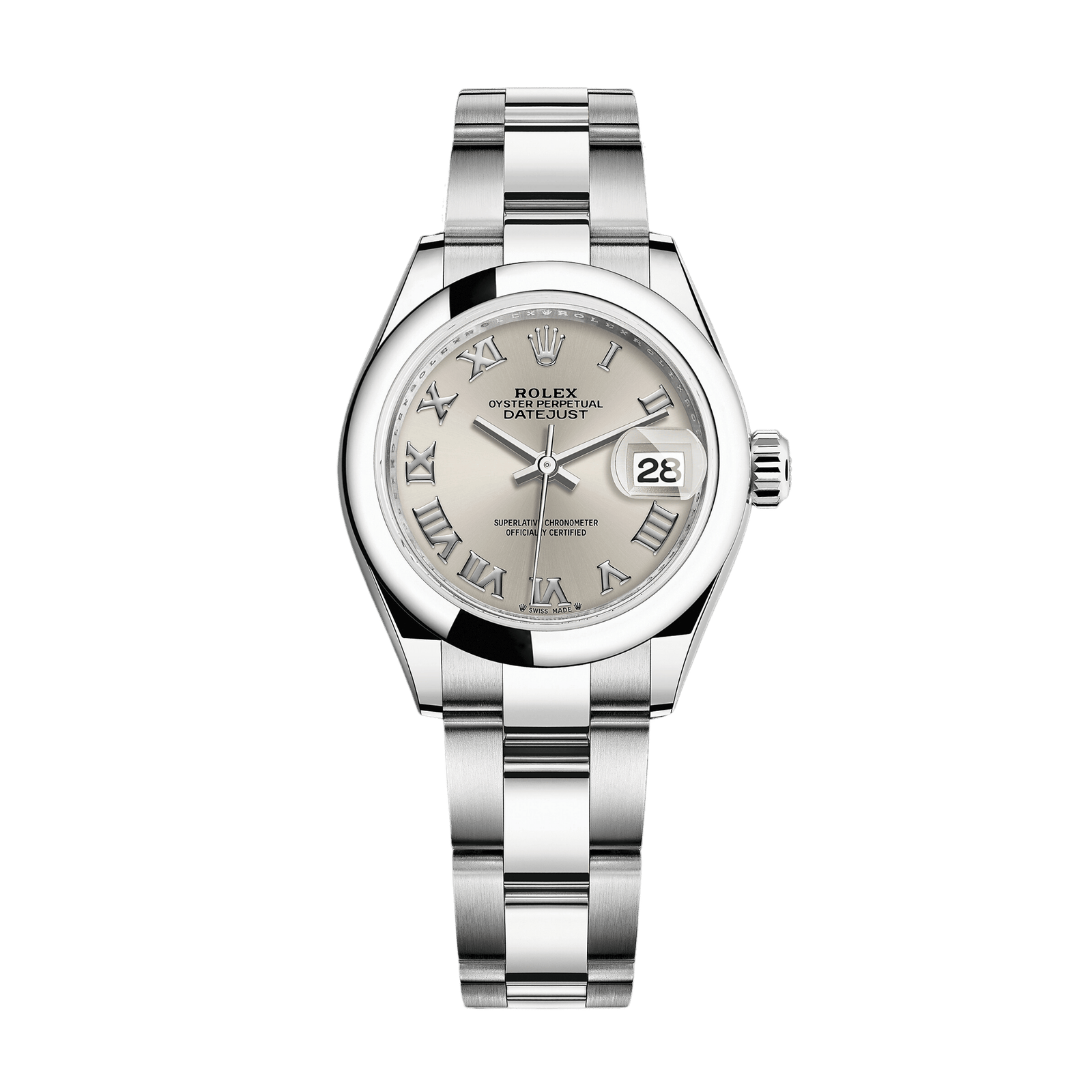 728cbbdb5de6a79ddcf55acbf6129135.png Lady-Datejust Steel Silver Dial 28mm - Image 1