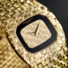 Vintage Ultra-Thin Yellow Gold Champagne Onyx Dial 31mm - Image 3