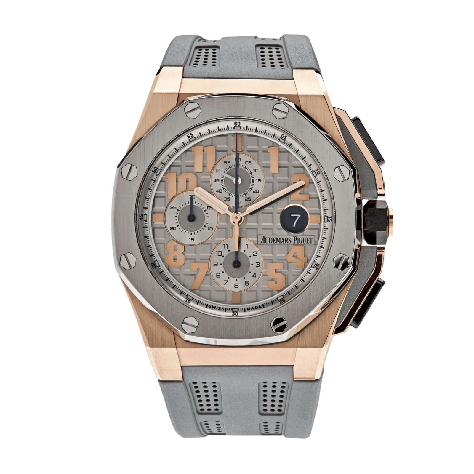 772be96a12d082158d2c076e31594c7b.png Royal Oak Offshore "Lebron James" Rose Gold Grey Dial 44mm - Image 1