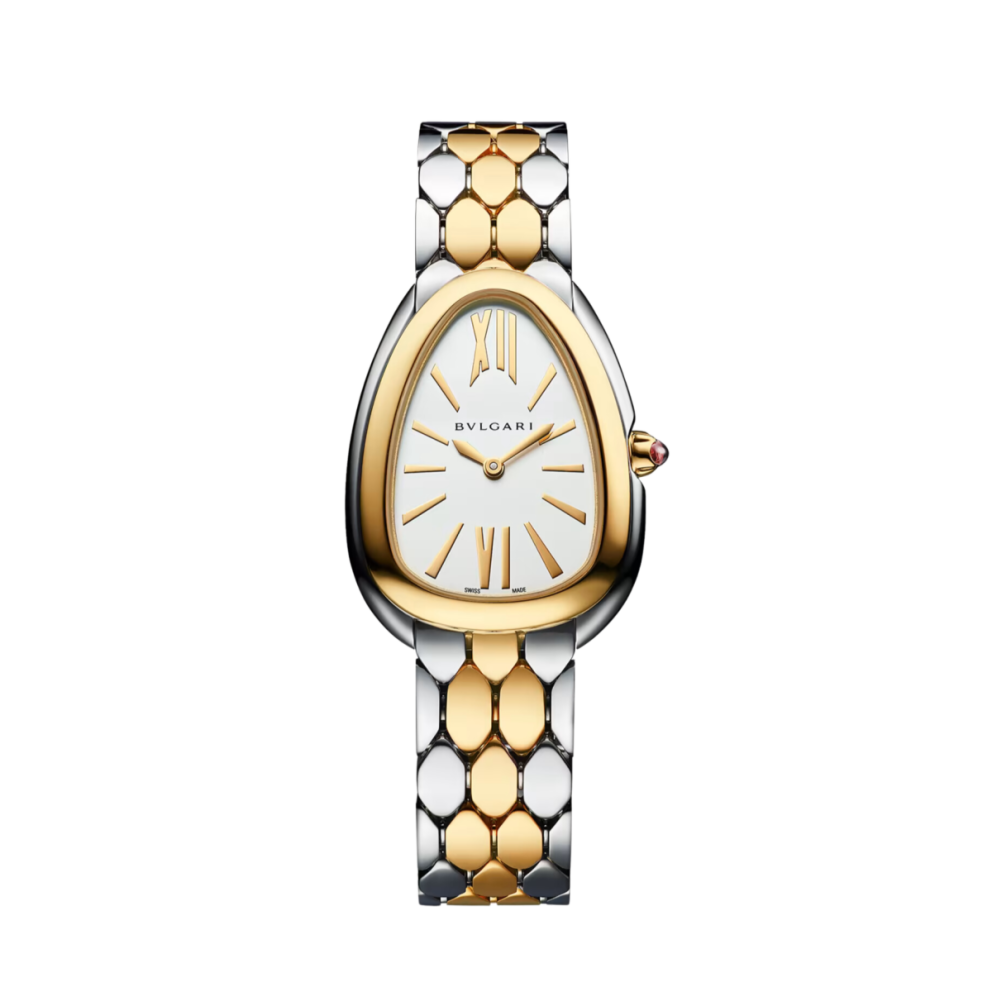 78bde0269991d7d75a050a6a340fa502.webp Serpenti Seduttori Yellow Gold & Steel White Dial 33mm - Image 1