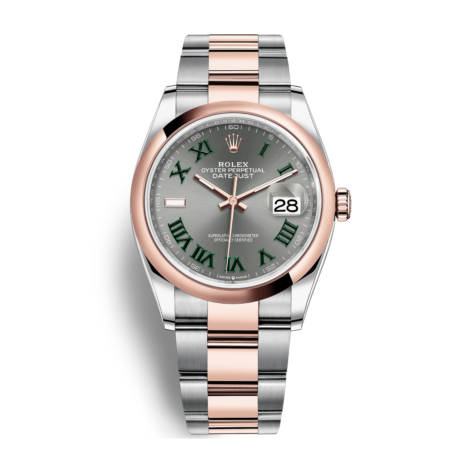 790984c3cdb09a6416129510402ed8bb.png Datejust Rose Gold & Steel Grey Dial 36mm - Image 1