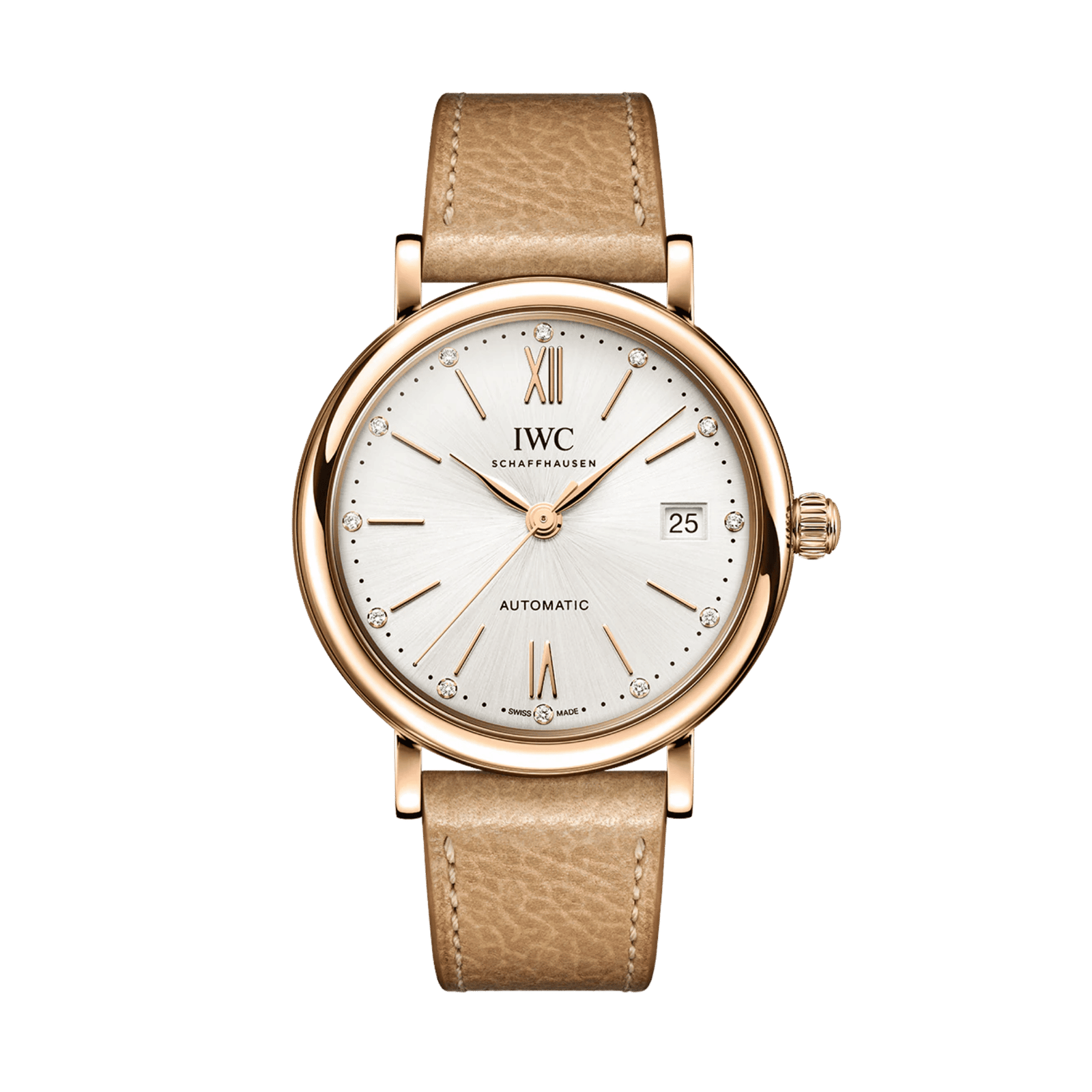 7a8a540f17faa9796400a797a872b317.png Portofino Rose Gold Silver Dial 37mm - Image 1