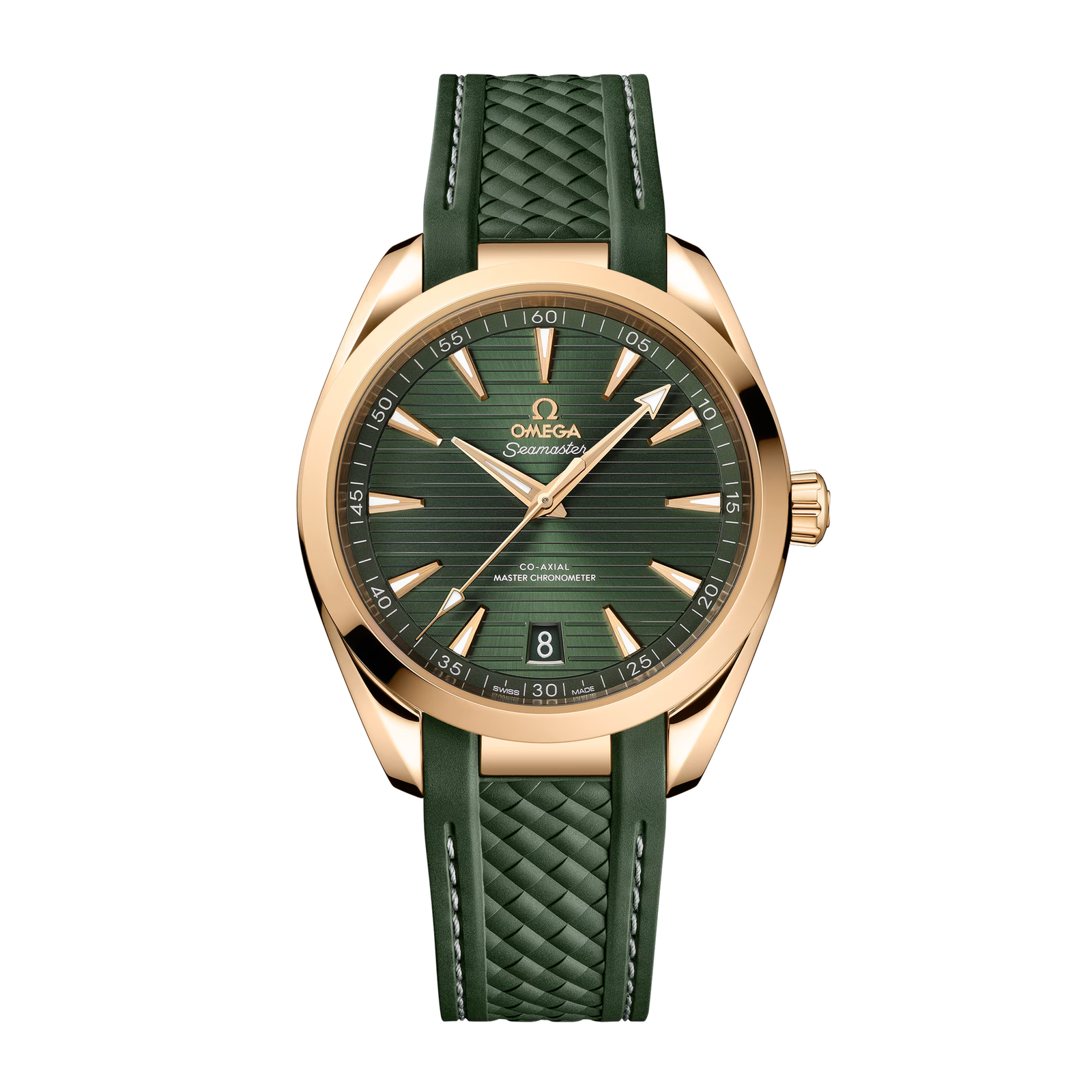 7ae0705af1854eaaa8da27ff8800ec75.png Aqua Terra Yellow Gold Green Dial 41mm - Image 1
