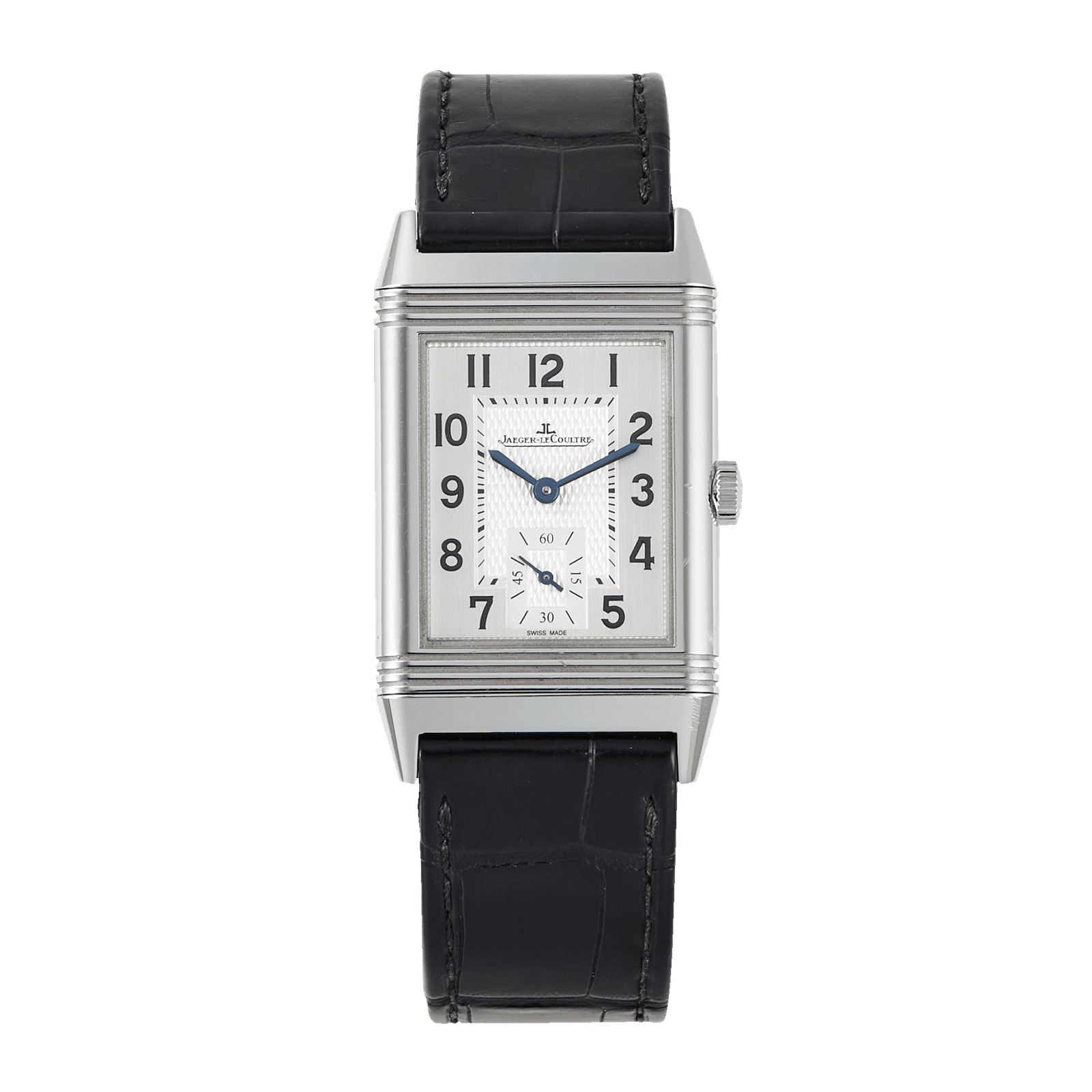 7b4a1a20f4ac06939922700b20d2285d.png Reverso Classic Duoface Small Seconds Steel Silver Dial 26mm - Image 1