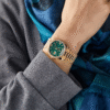 Day-Date Diamond & Yellow Gold Green Malachite Dial 36mm - Image 4