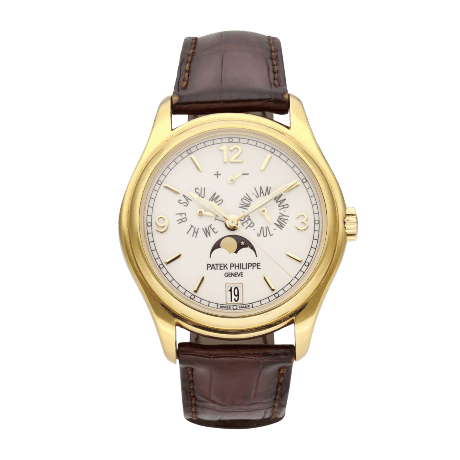 7f2158e5a62d7da828543bcd64a52d7d.png Annual Calendar Yellow Gold Cream Dial 39mm - Image 1