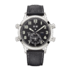 Calatrava Pilot Travel Time Alarm Platinum Black Dial 42mm【only watch】