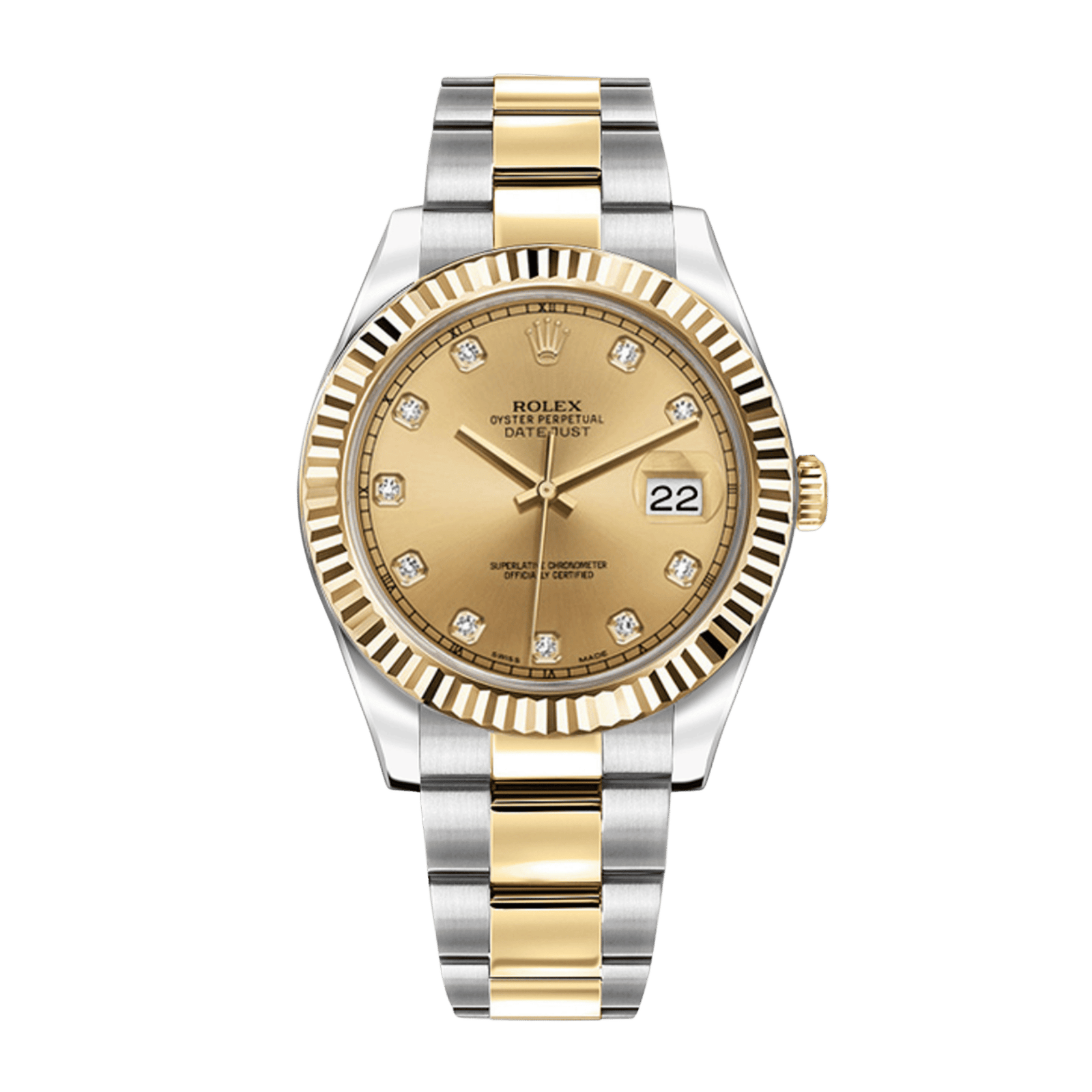 8253760aeffc2affa44f8c35700c69bc.png Datejust II Yellow Gold & Steel Champagne Dial 41mm - Image 1
