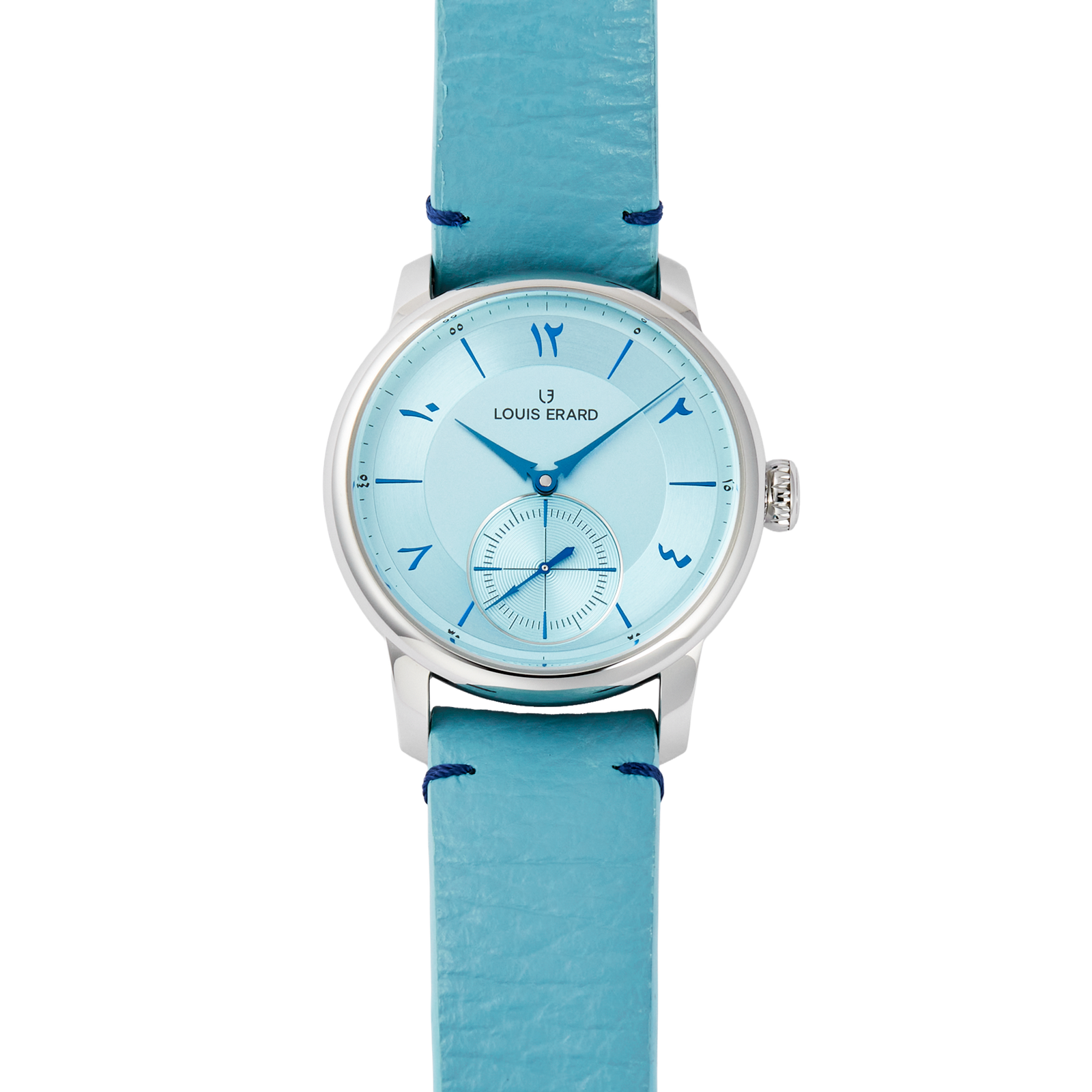 82b7c73cc6c245799a3e9d3ede221570.png Excellence Petite Seconds Steel Bleu Glacier Dial 39mm - Image 1