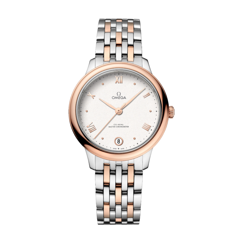 84837374c81e55f824ae99120d52c895.webp De Ville Chronometer Rose Gold & Steel White Dial 34mm - Image 1