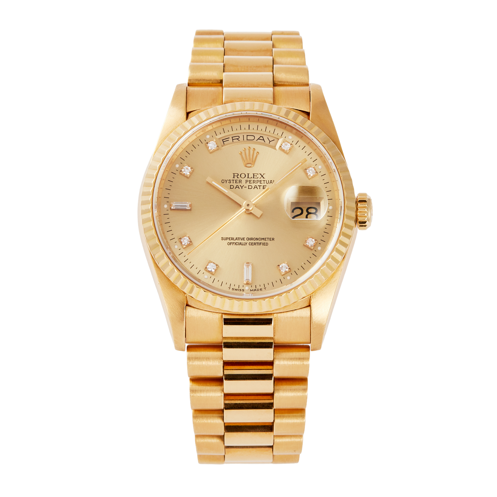 866e4e940cd9980e7b741d0f7d597b63.png Vintage Day-Date Yellow Gold Champagne Dial 36mm - Image 1