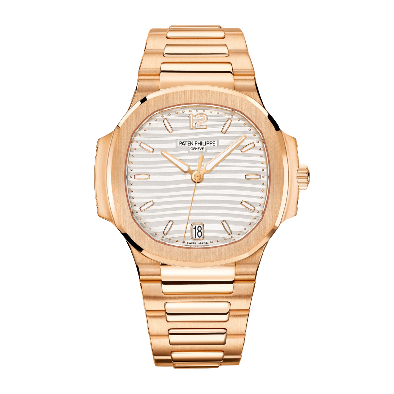 87e9e31f51df40a4832e086b003437af.png Nautilus Ladies Rose Gold Silver Dial 35mm【2025like new】 - Image 1