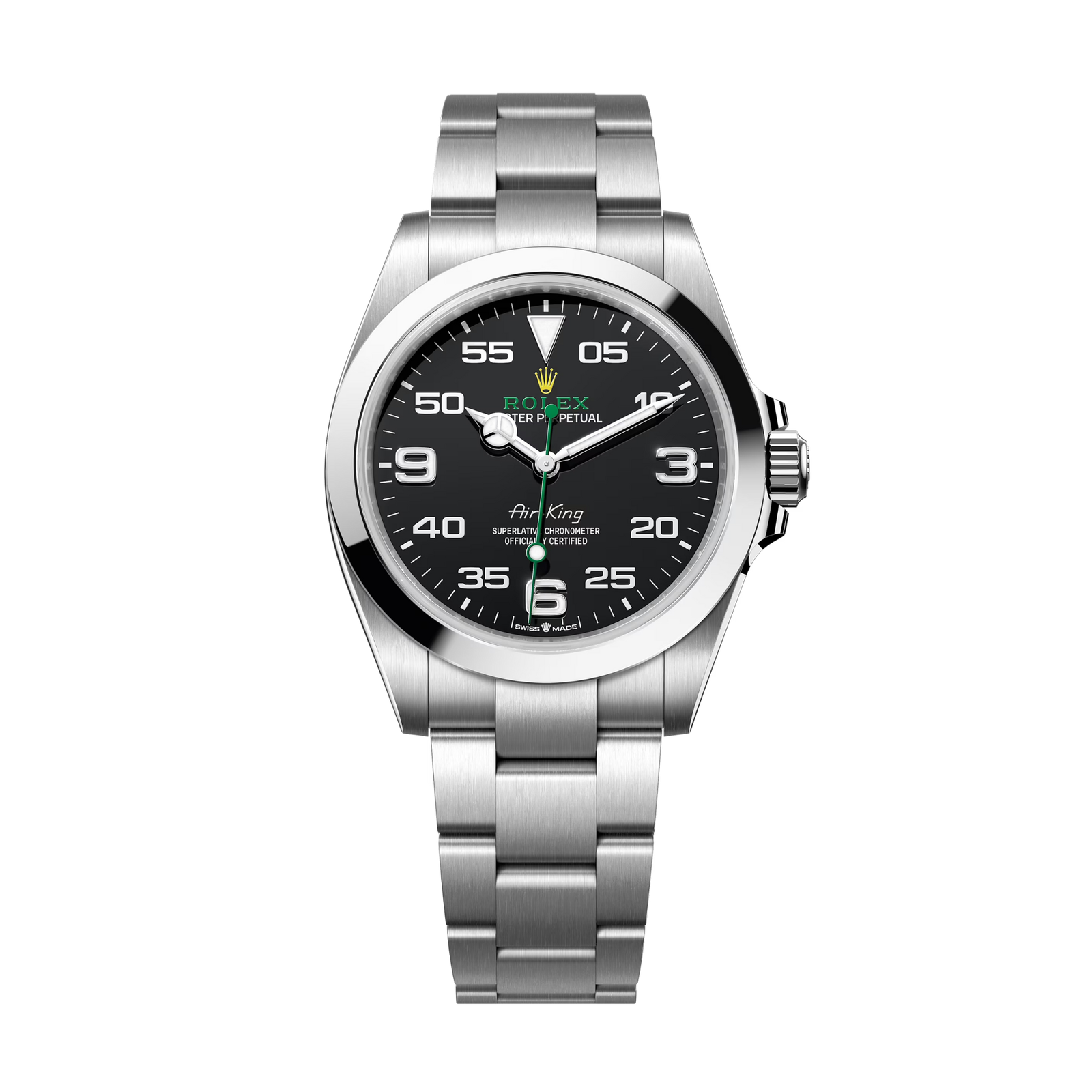 8983f9b2e5f36d30158bbd3103307f8c.png Air-King Steel Black Dial 40mm - Image 1