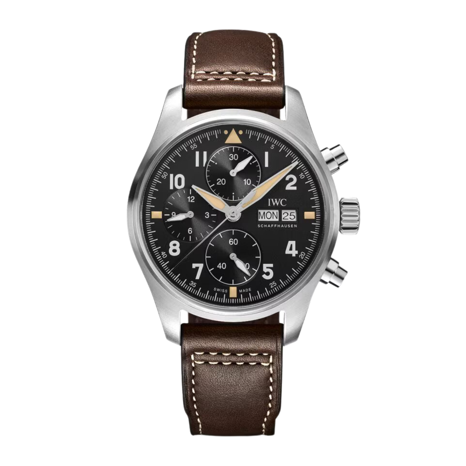 89ec377e8672650b76ab427d33eba609.png Pilots Pilot Chronograph Spitfire Steel Black Dial 41mm - Image 1