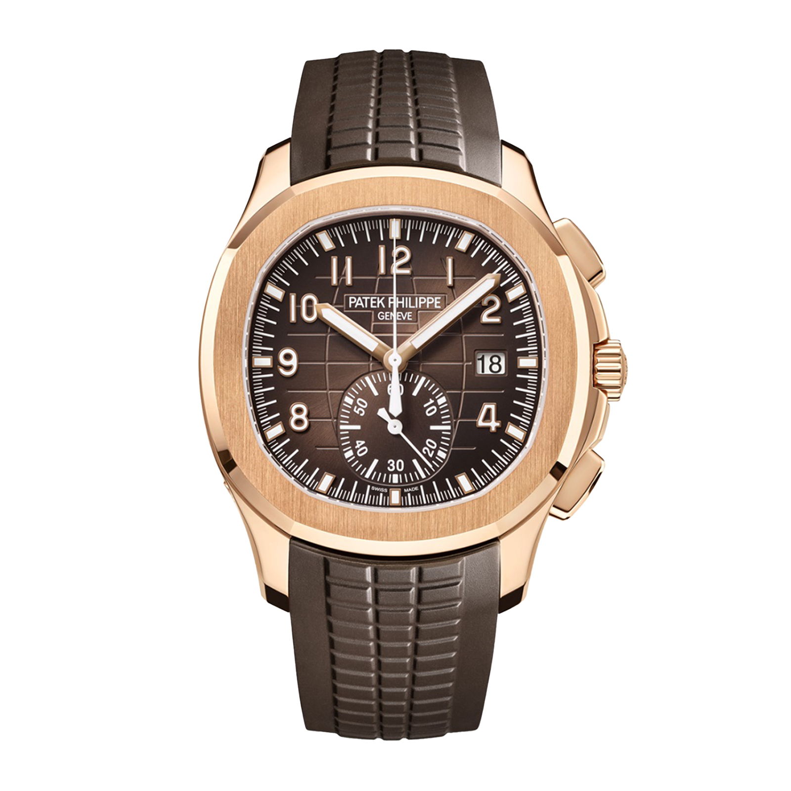 8a9a9d304d34a7af56cfcde3629a30d7.png Aquanaut Chronograph Rose Gold Brown Dial 42mm【2023like new】 - Image 1