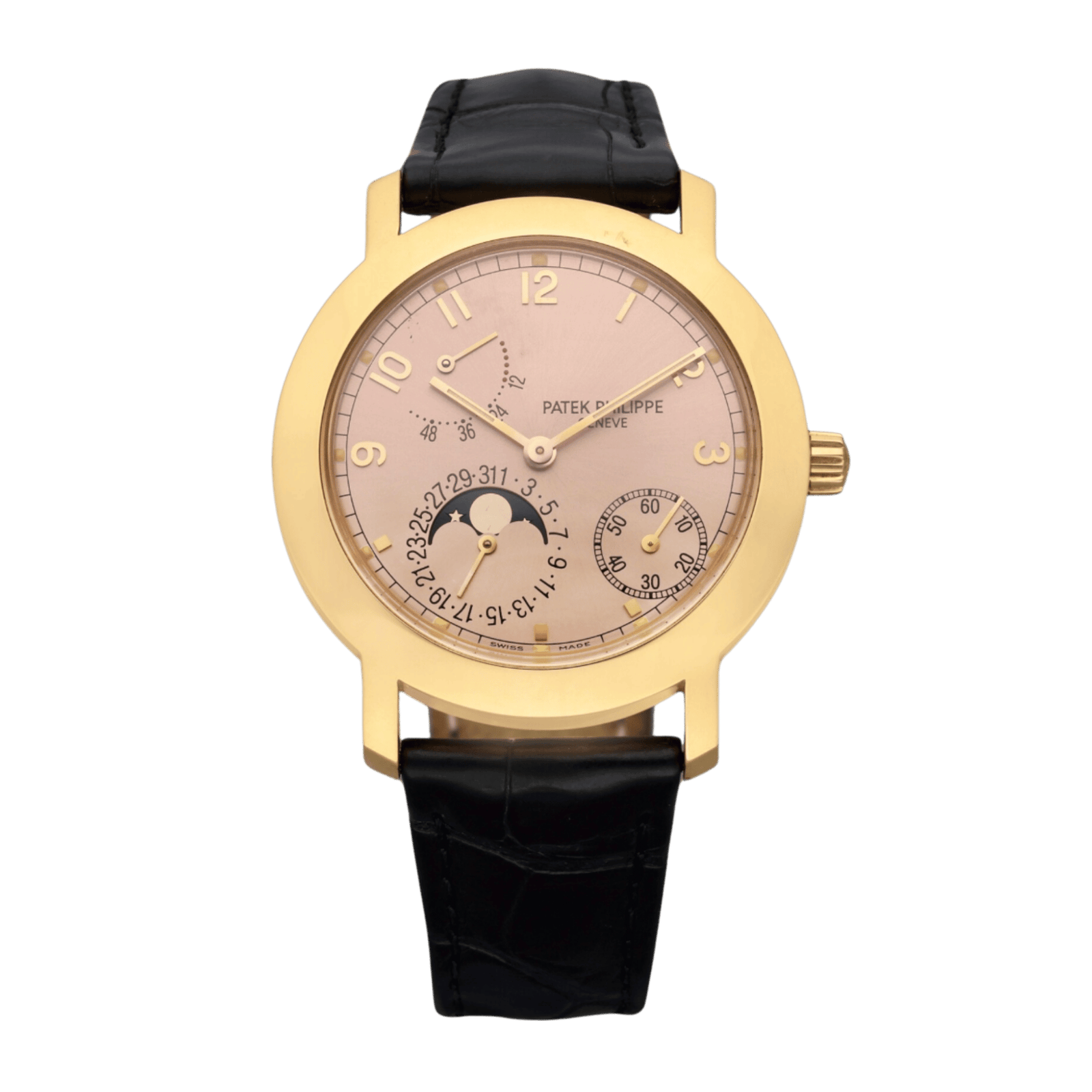 8d2d86147a9d7de5fa561793bbdefc9d.png Vintage Complications Rose Gold Pink Dial 36mm - Image 1