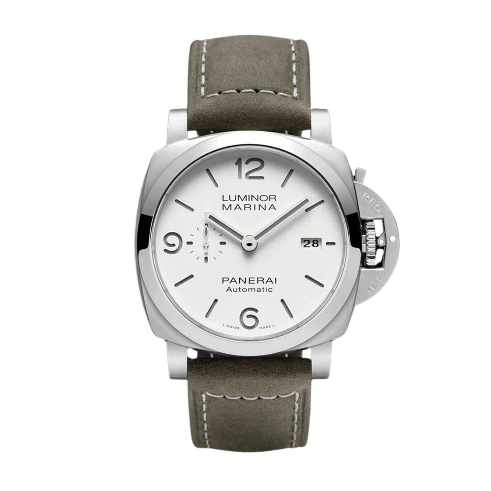 92320faad55cba123c935fd0641795ca.png Luminor 1950 Steel White Dial 44mm - Image 1