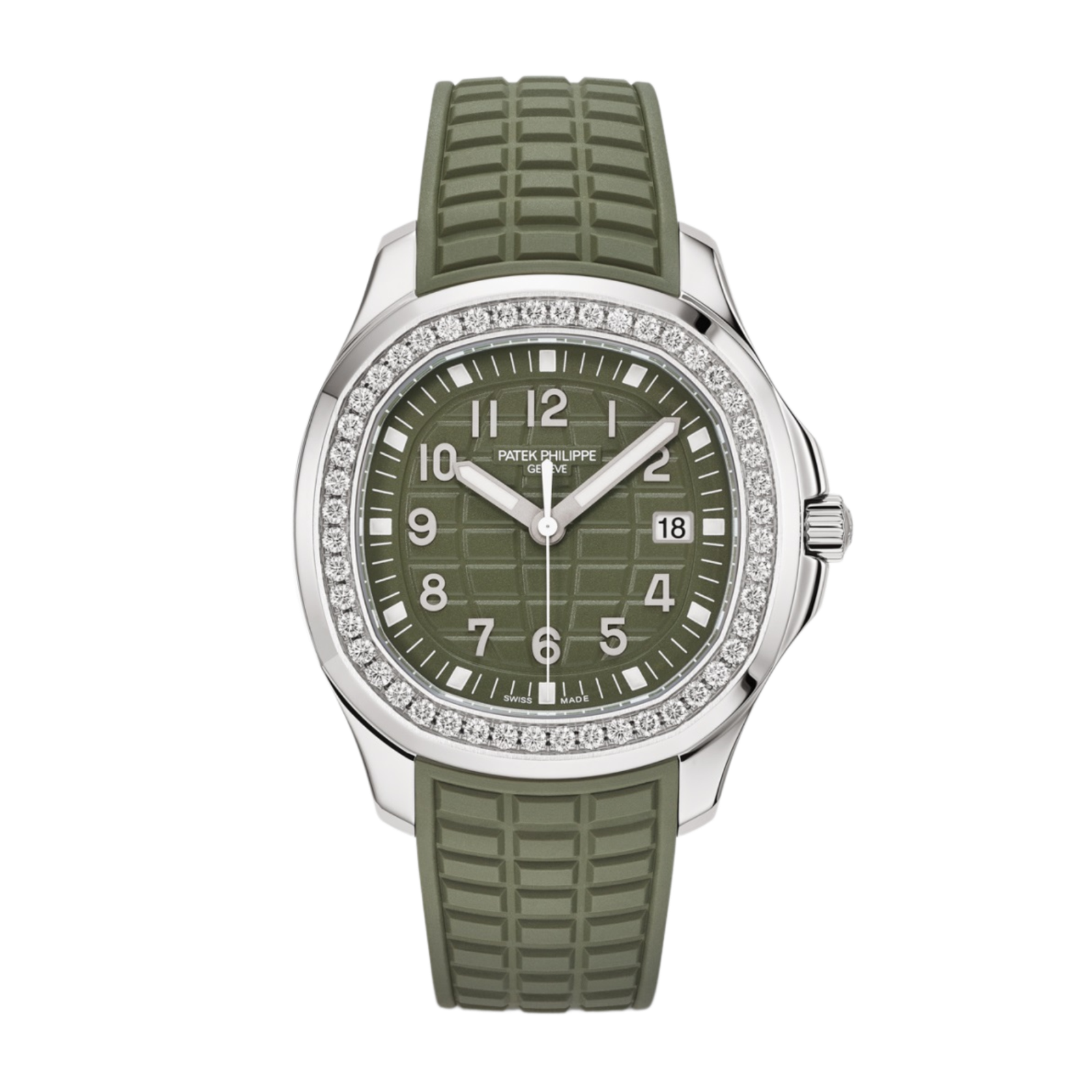 9239d4e20b799af12c87efc16af9072c.png Aquanaut Luce Quartz Steel Green Dial 38mm - Image 1