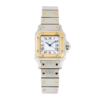 Vintage Santos Yellow Gold & Steel White Dial 24mm