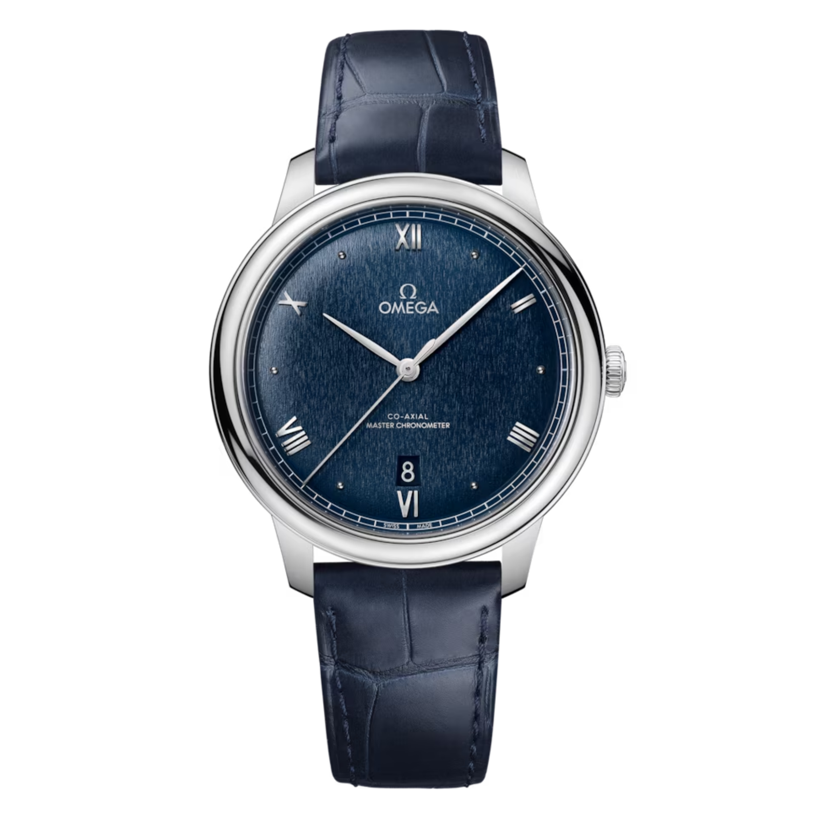 931fe19c4ff269590568f3469fb6b237.png De Ville Prestige Steel Blue Dial 40mm - Image 1