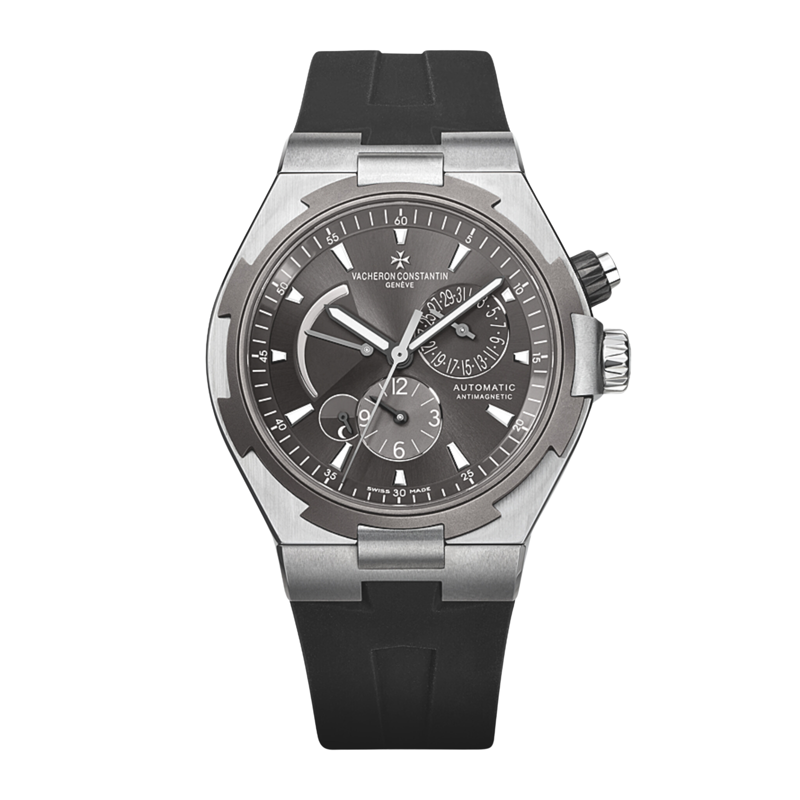 937cfc00f18579dc8f5d6fd4d1714bfc.png Overseas Dual Time Titanium & Steel Grey Dial 42mm - Image 1