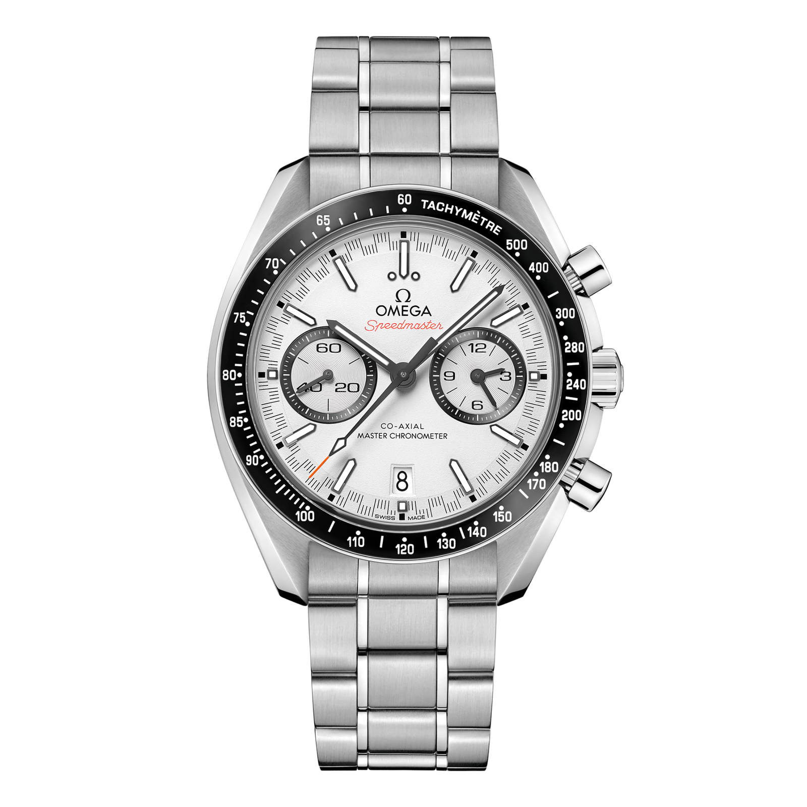 949cf02f2ec6098174e74d5a1104b0cc.png Speedmaster Racing Steel White Dial 44mm - Image 1