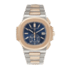 Nautilus Chronograph Rose Gold & Steel Blue Dial 40mm【2020like new】