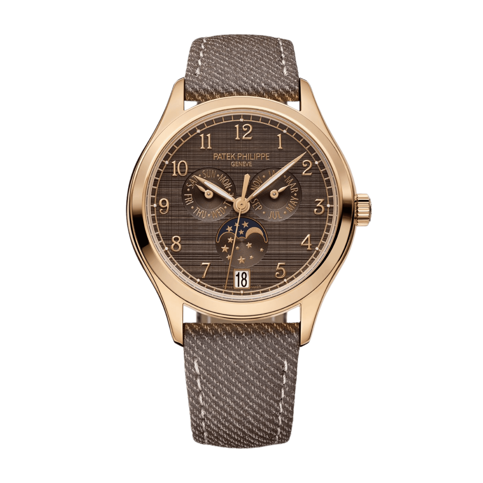 953cb9f7387fedaa86730b02440c5114.png Annual Calendar Rose Gold Brown Dial 38mm - Image 1