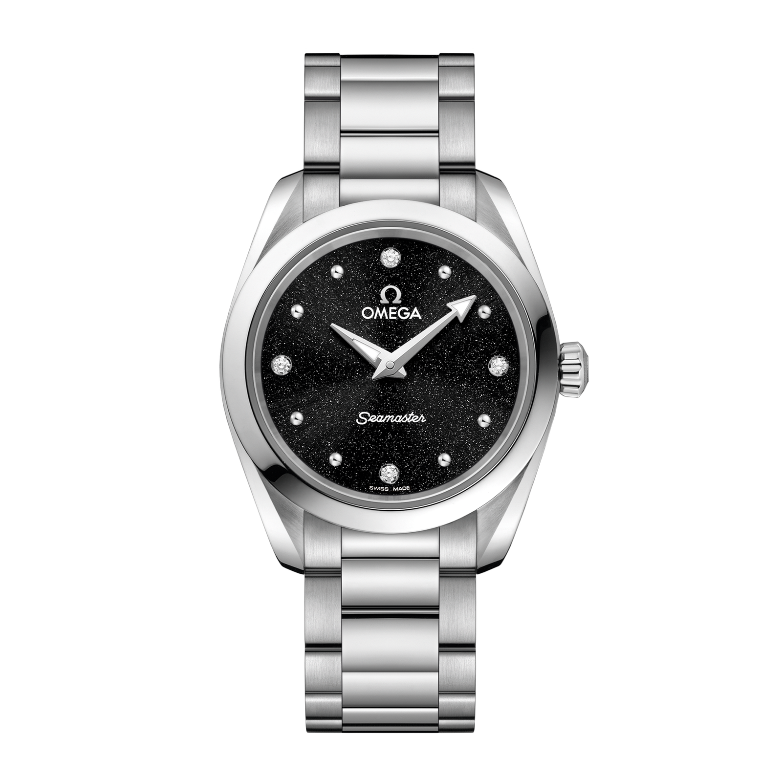 95e3c8b6403218e0b329d22f5a4b2161.png Aqua Terra Quartz Steel Black Dial 28mm - Image 1
