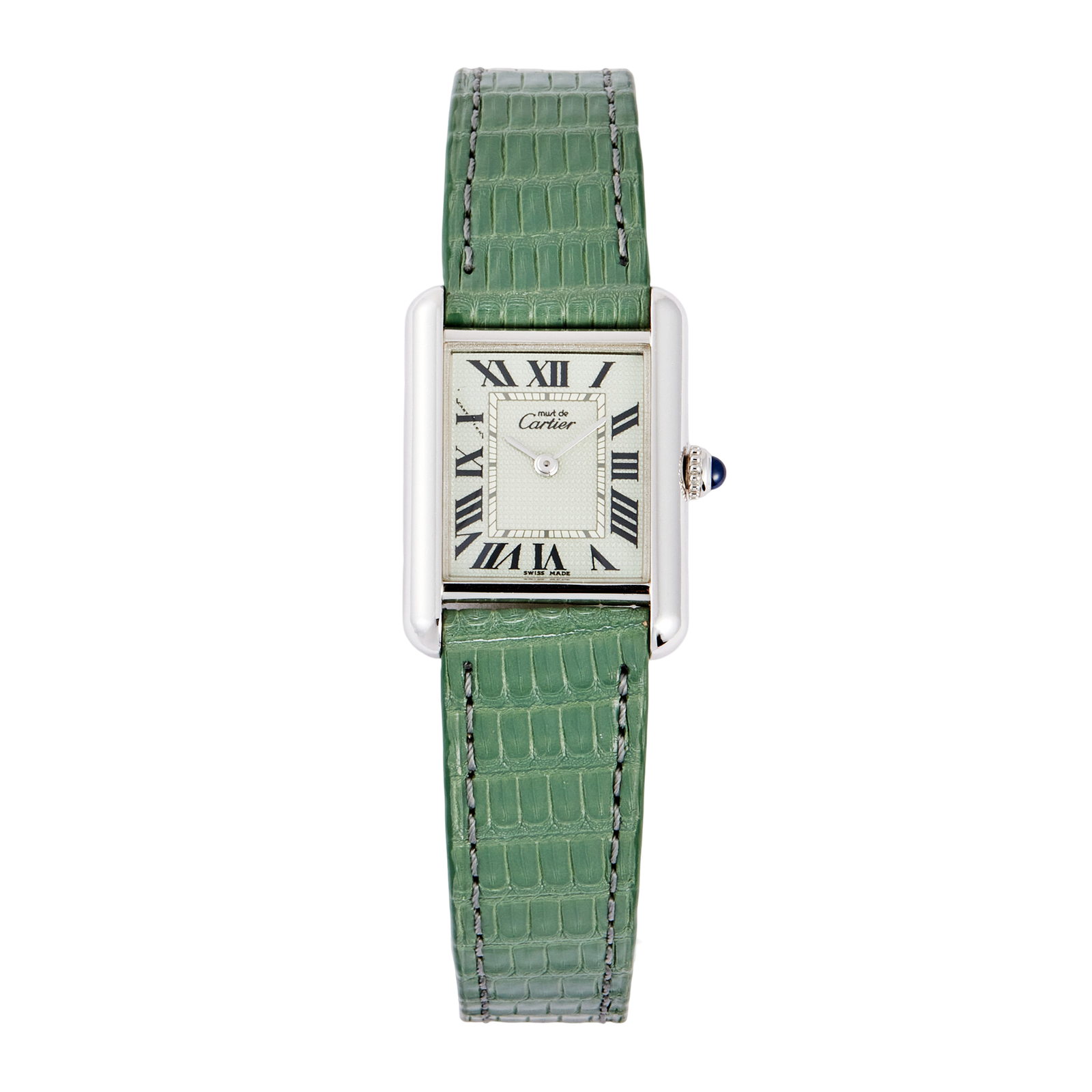 9930ca02e70f0a0d5331b89740347b97.png Tank Must Special Edition Silver Light Green Dial 22mm - Image 1