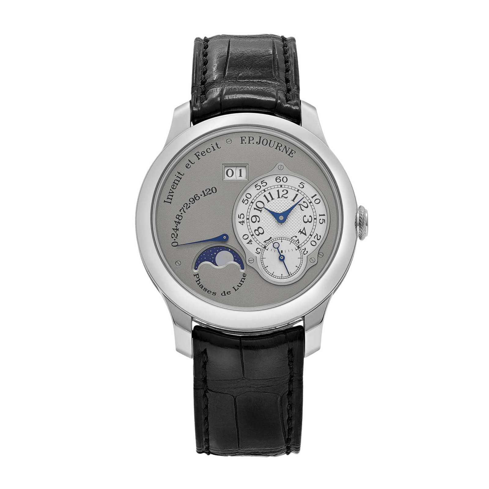 9aab0f4ab402c9c5c514f1676c082775.png Octa Lune Platinum Silver Dial 40mm - Image 1