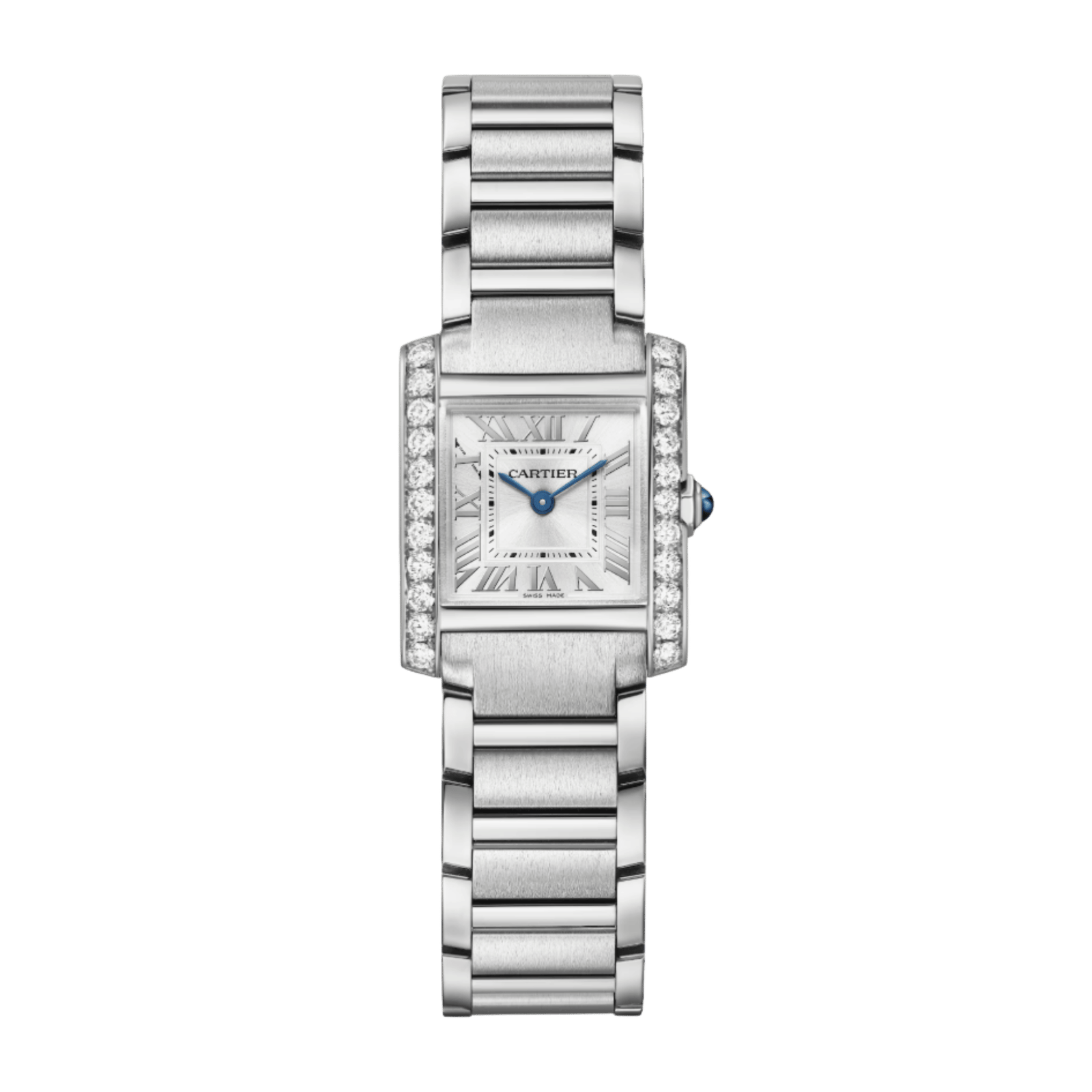 9c05c5b90e62875e16d227b49e1c29b7.png Tank Française Steel Diamond Silver Dial 21mm - Image 1