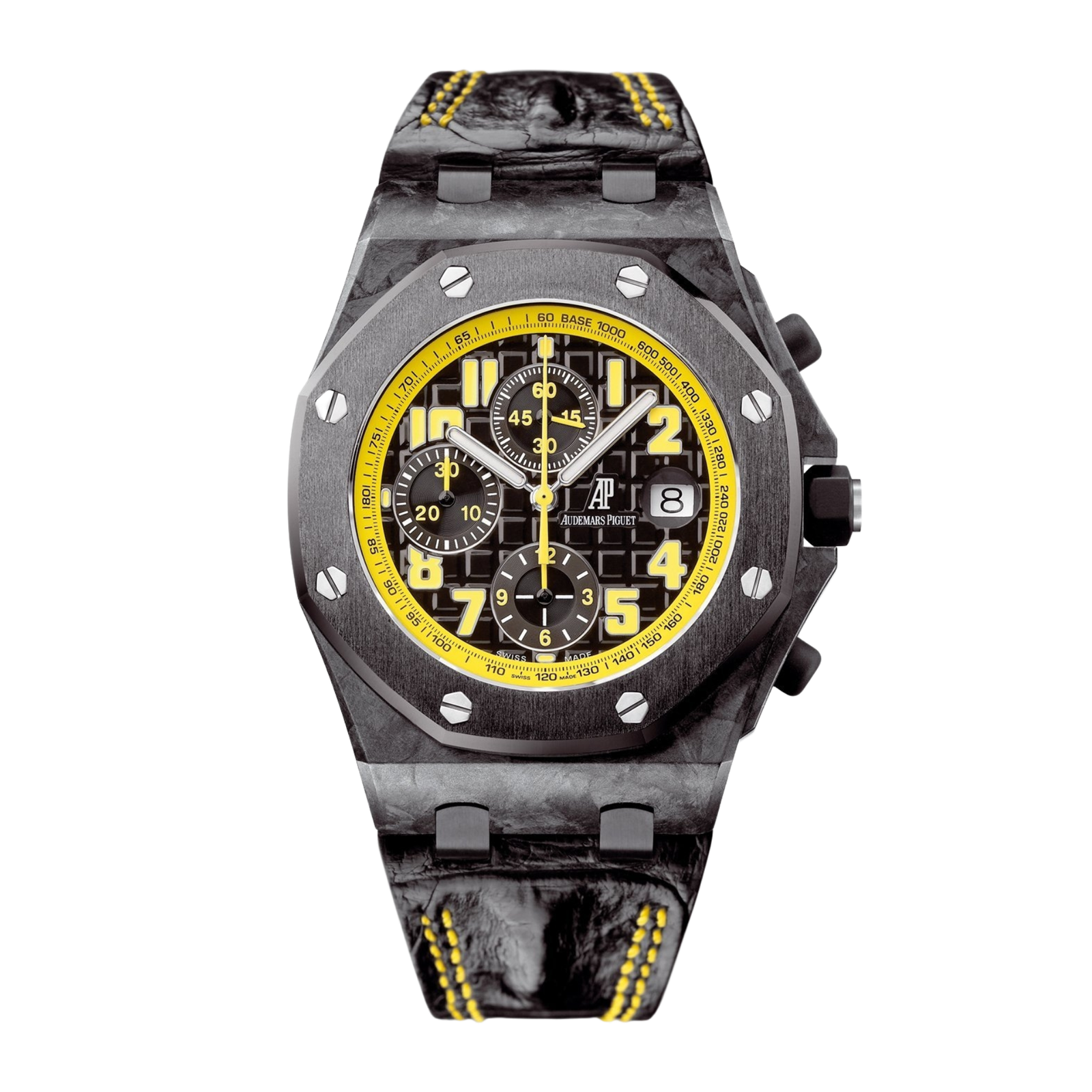 9d6ff31b31e95751ab6b8aaba8bfa2e6.png Royal Oak Offshore Carbon Black Dial 42mm - Image 1