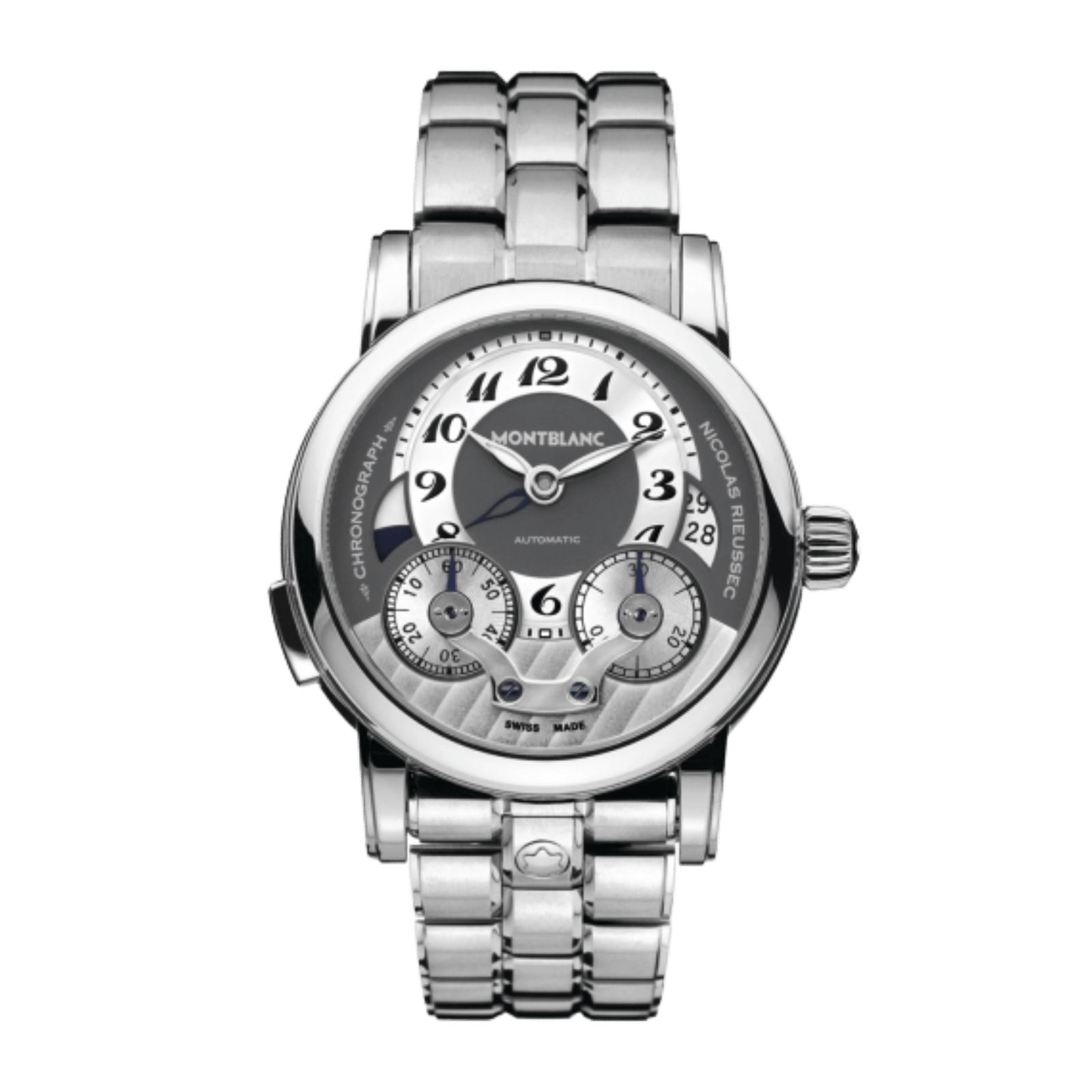 9dc7c3e2e6baf920f0bdb0c49699e77c.png Nicolas Rieussec Chronograph Steel Black Dial 43mm - Image 1