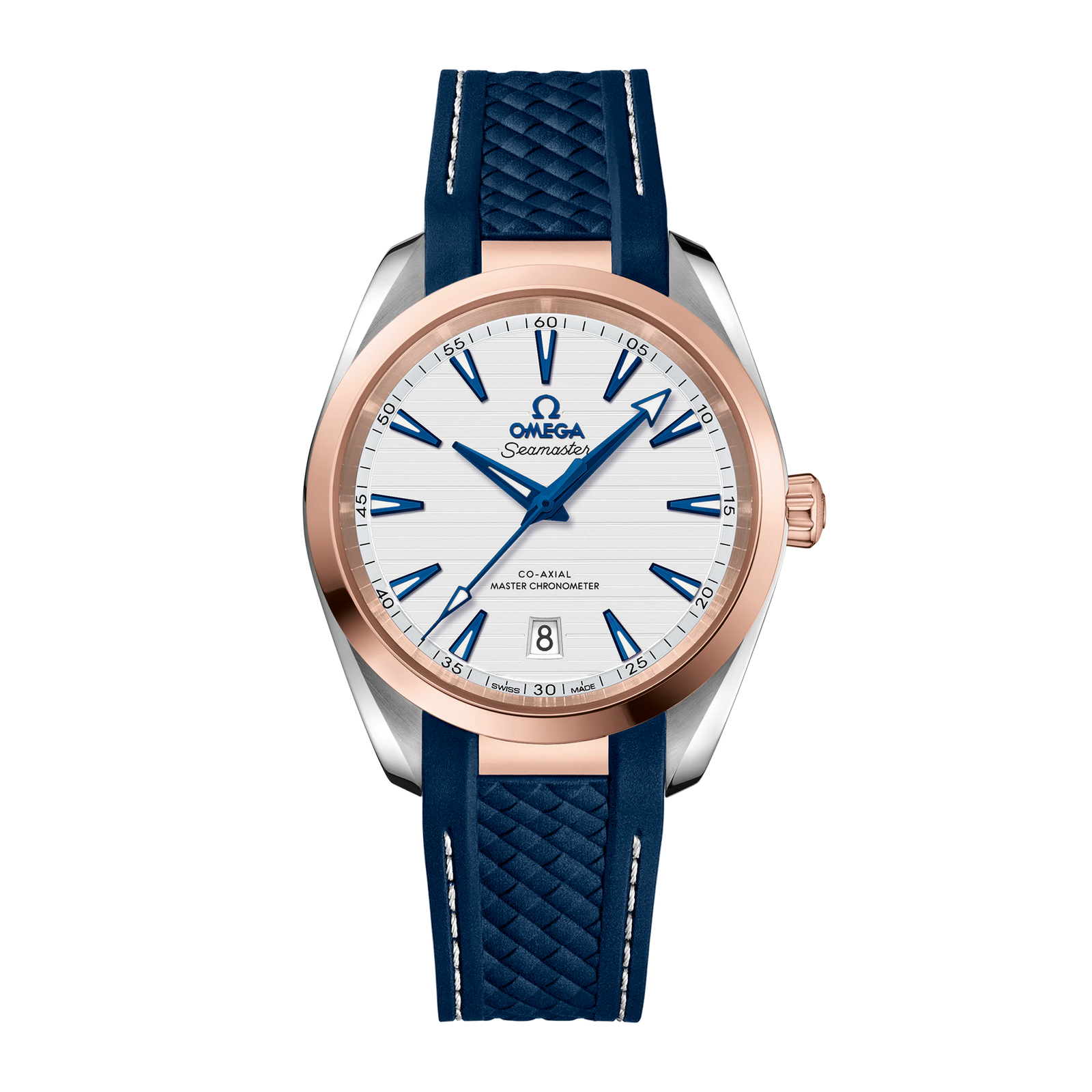 9fcc7c121e865be835b8491ee9e5f37d.png Aqua Terra Rose Gold & Steel Silver Dial 38mm - Image 1