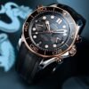 Seamaster Diver 300m Chronograph Rose Gold & Steel Black Dial 44mm - Image 2