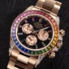 Daytona Rose Gold Rainbow Black Dial 40mm - Image 5