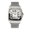 Santos 100 Steel White Dial 39mm