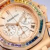 Royal Oak Offshore Lady Rose Gold Rainbow Pink Dial 37mm - Image 4