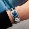 Twenty~4 Manchette Steel Diamond Blue Dial 25mm - Image 6