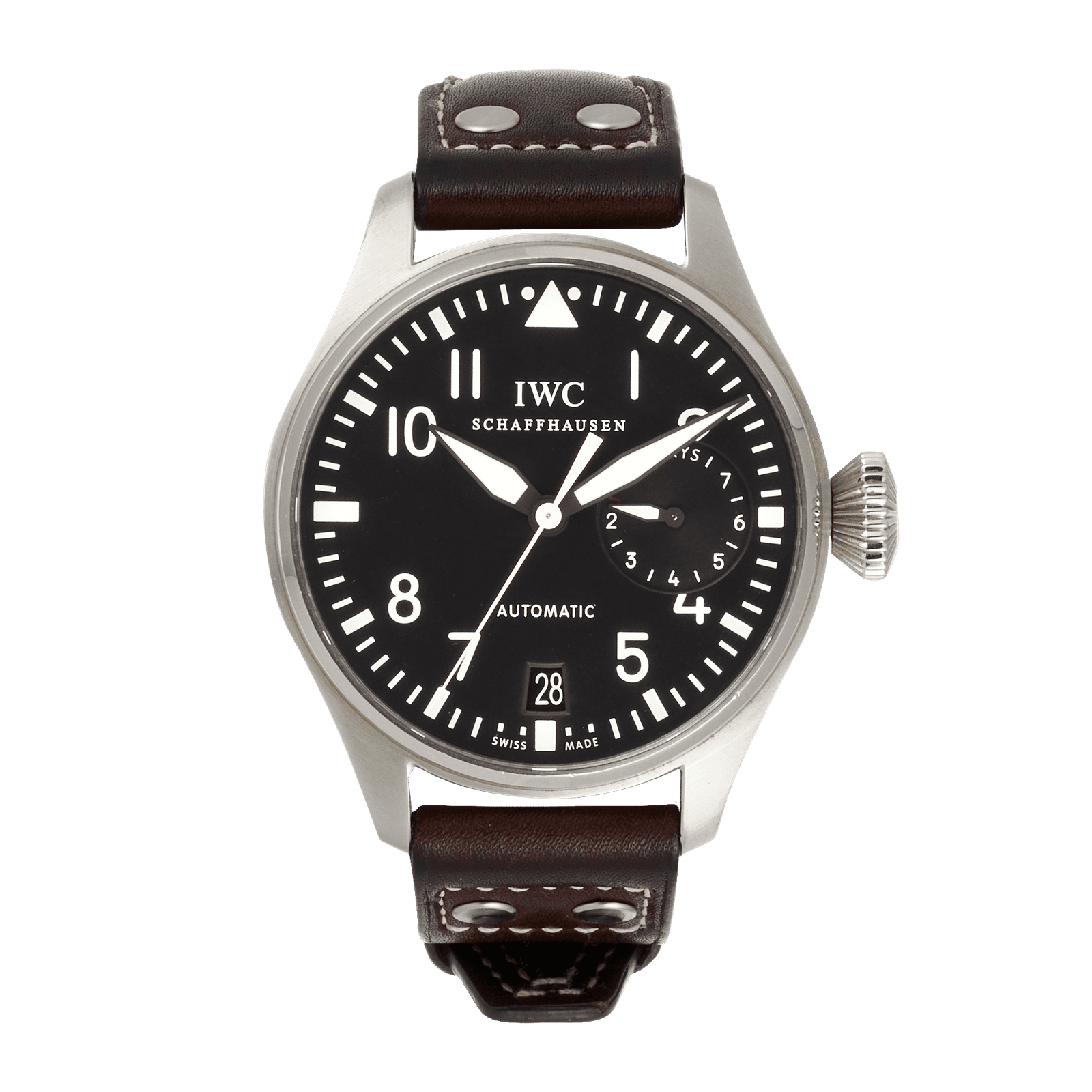 W01255_IWC_01_55b11f8d0c.png Big Pilot's Watch Steel Black Dial 46mm - Image 1