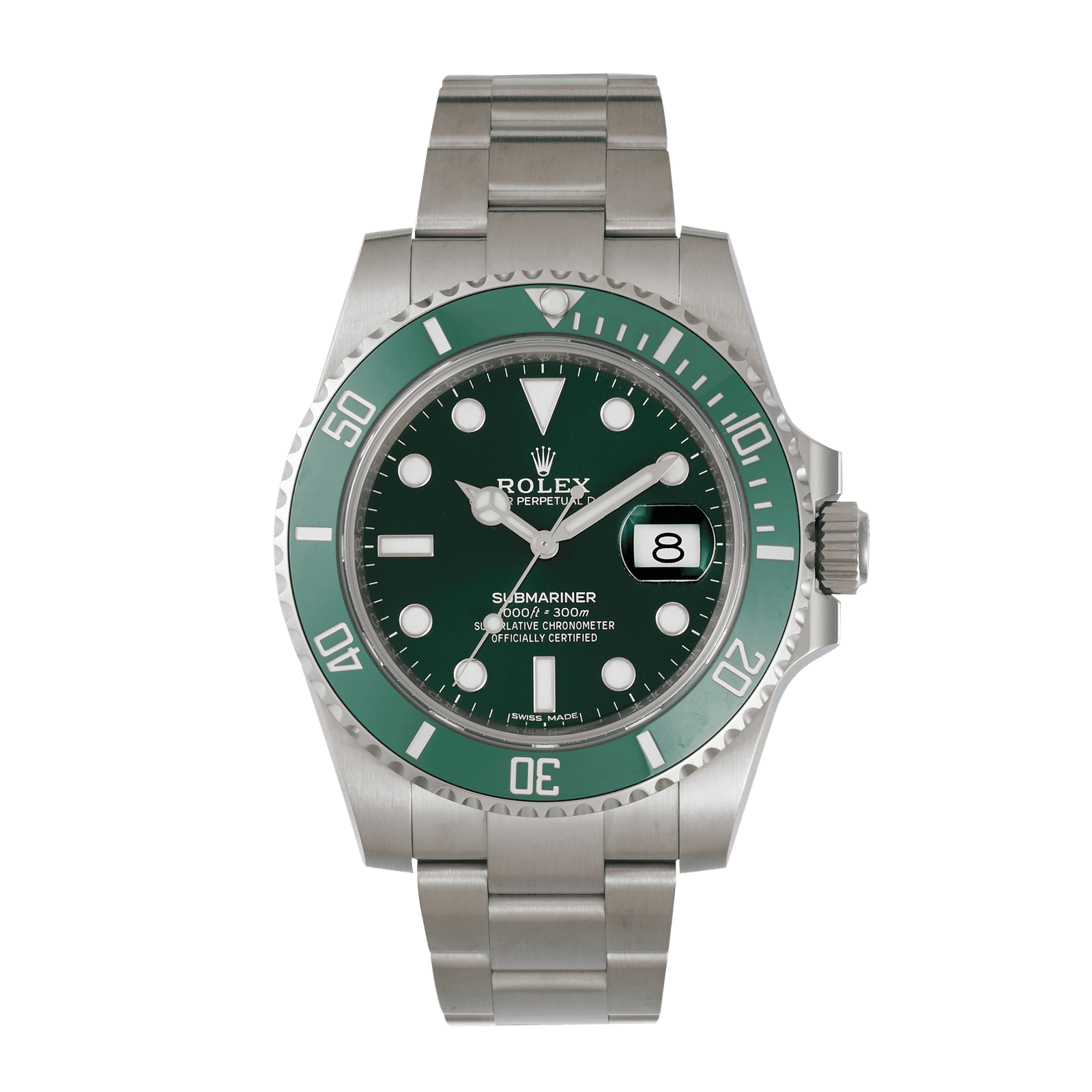 W01269_RLX_001_d0320ca7eb.png Submariner Date Steel Green Dial "Hulk" 40mm - Image 1