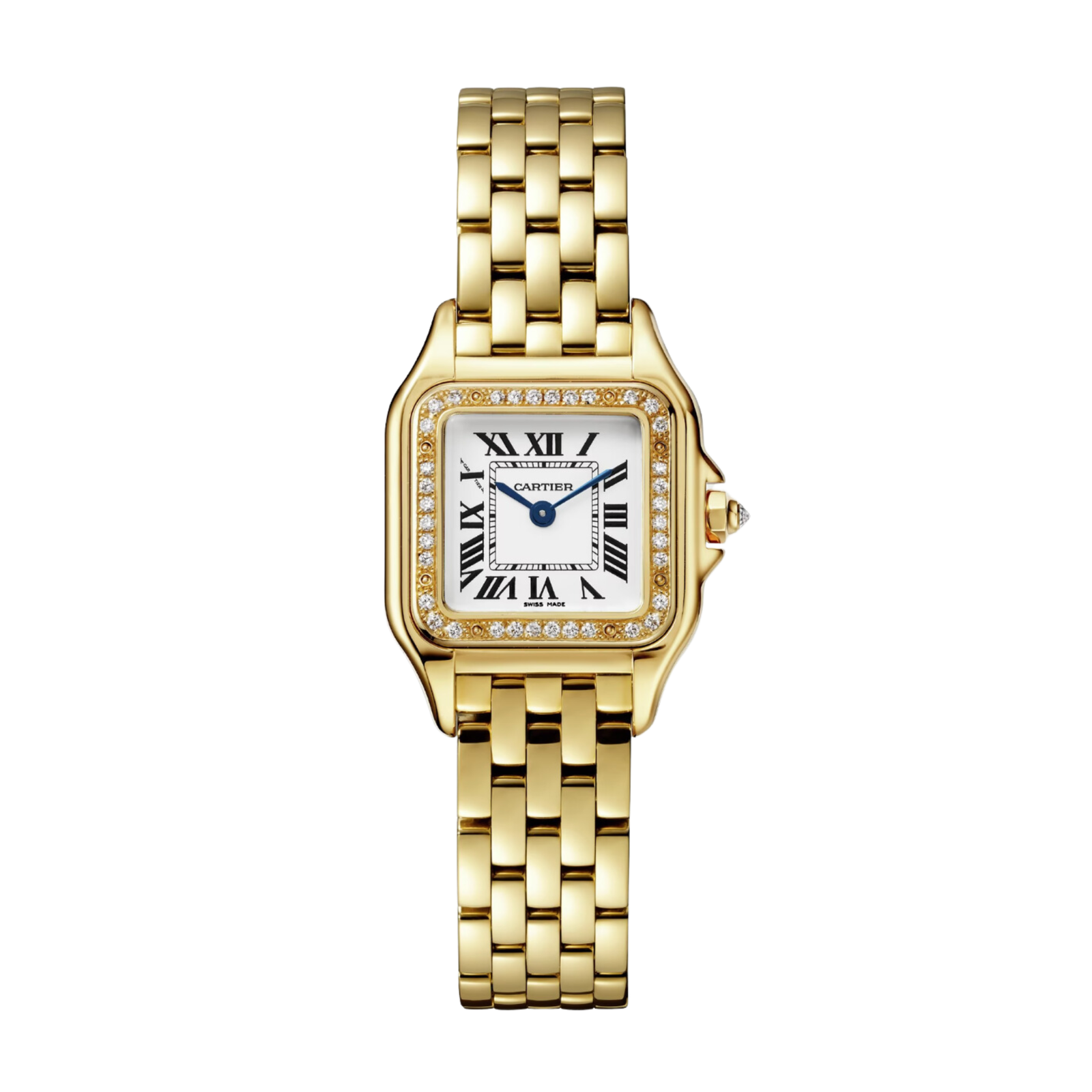 a99c60394806171ce8e19986cc0bba27.png Panthère de Cartier Yellow Gold Diamond White Dial 22mm - Image 1