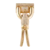 Miss Cadena Yellow Gold Diamond White Dial 14mm