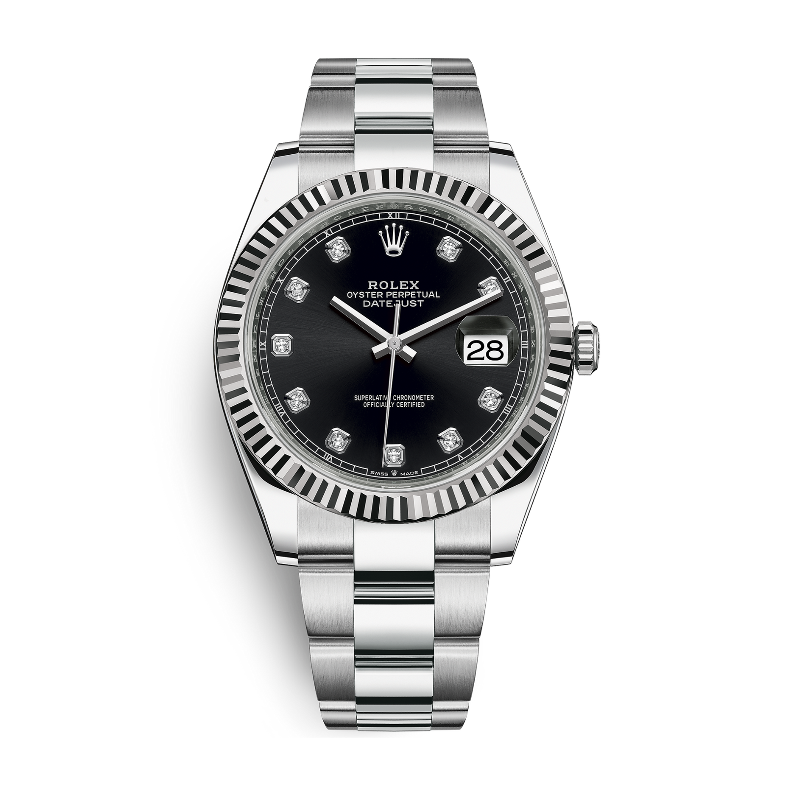 ab5f7e288aeacae9f5d004fa32adc673.png Datejust Steel Black Dial 41mm - Image 1