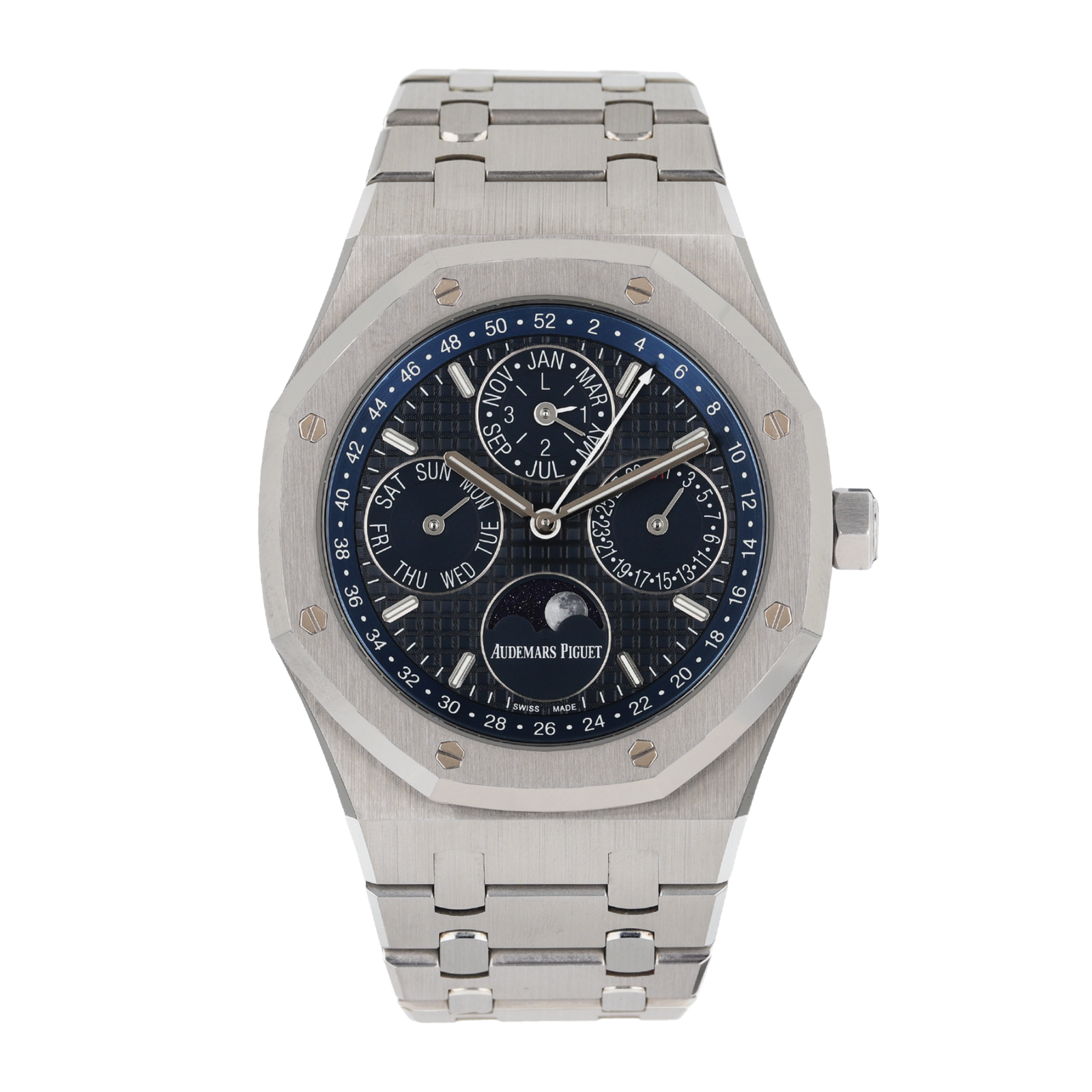 abc15ffd1ad37d3f523c1bdd32eba155.png Royal Oak Perpetual Calendar Steel Blue Dial 41mm - Image 1